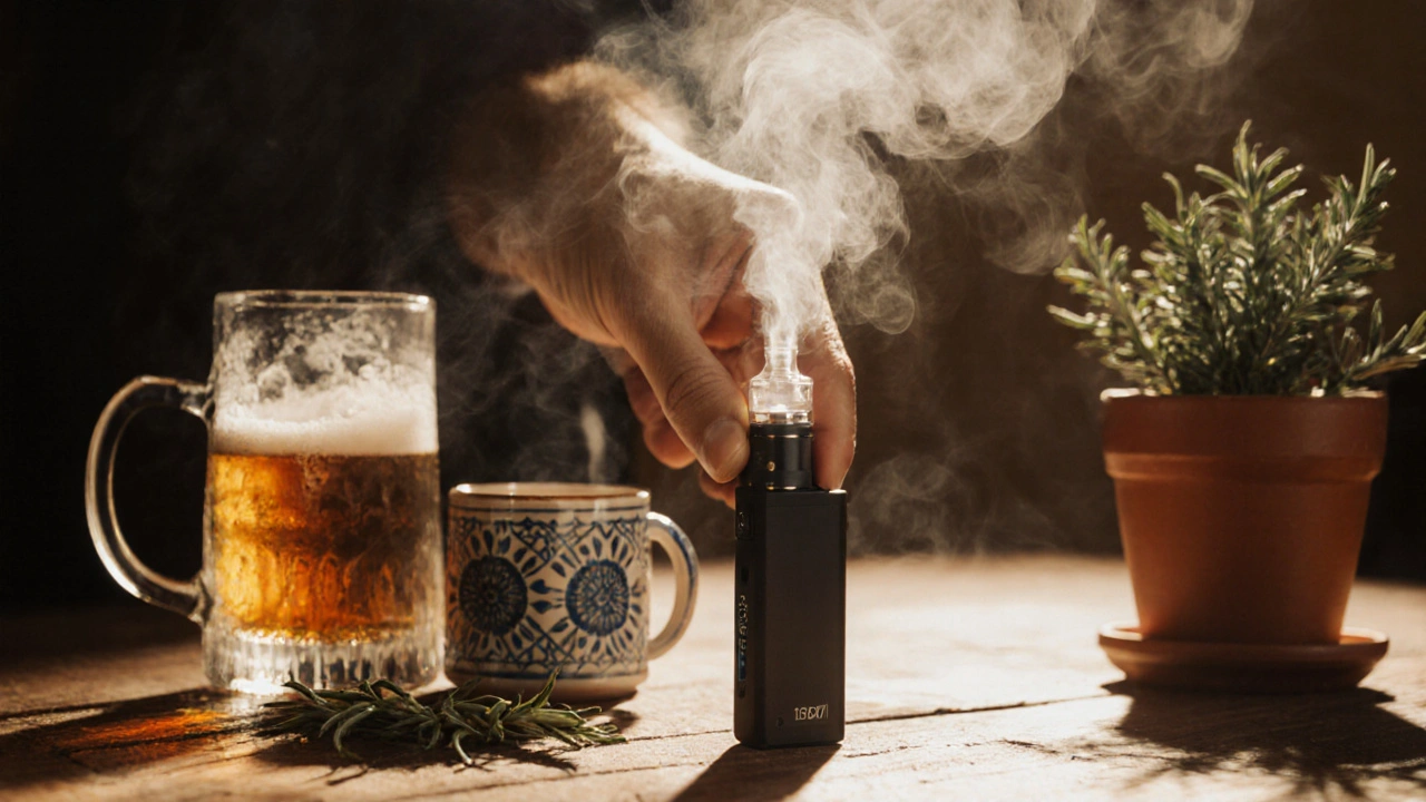 Porovnání CBD a THC při vapování