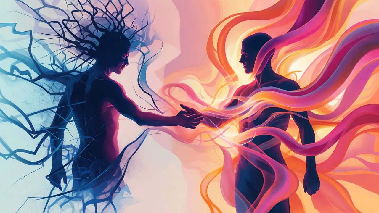 Konceptuální ilustrace znázorňující úlevu od bolesti a zlepšení prokrvení